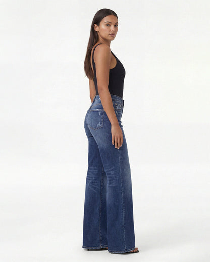 Snatchyfits™ BBL-jeans med vida ben och medelhög midja