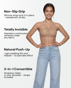 BareSculpt™ Strapless Invisible Bra — Back view