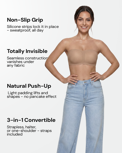 BareSculpt™ Strapless Invisible Bra — Back view