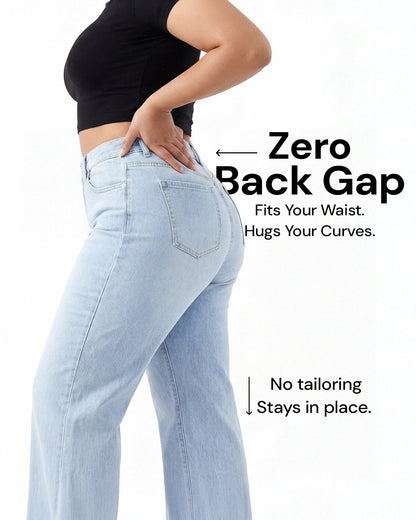 Snatchyfits™ BBL Wide Leg Jeans Mid Rise