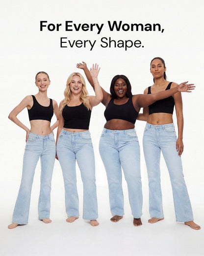 Snatchyfits™ BBL Wide Leg Jeans Mid Rise