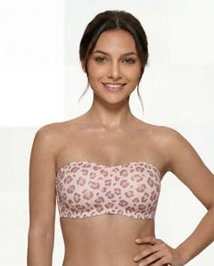BareSculpt™ Strapless Invisible Bra — Pink Leopard lifestyle