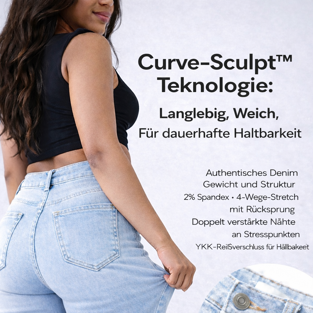 Snatchyfits™ BBL Wide Leg Jeans mit mittlerer Bundhöhe
