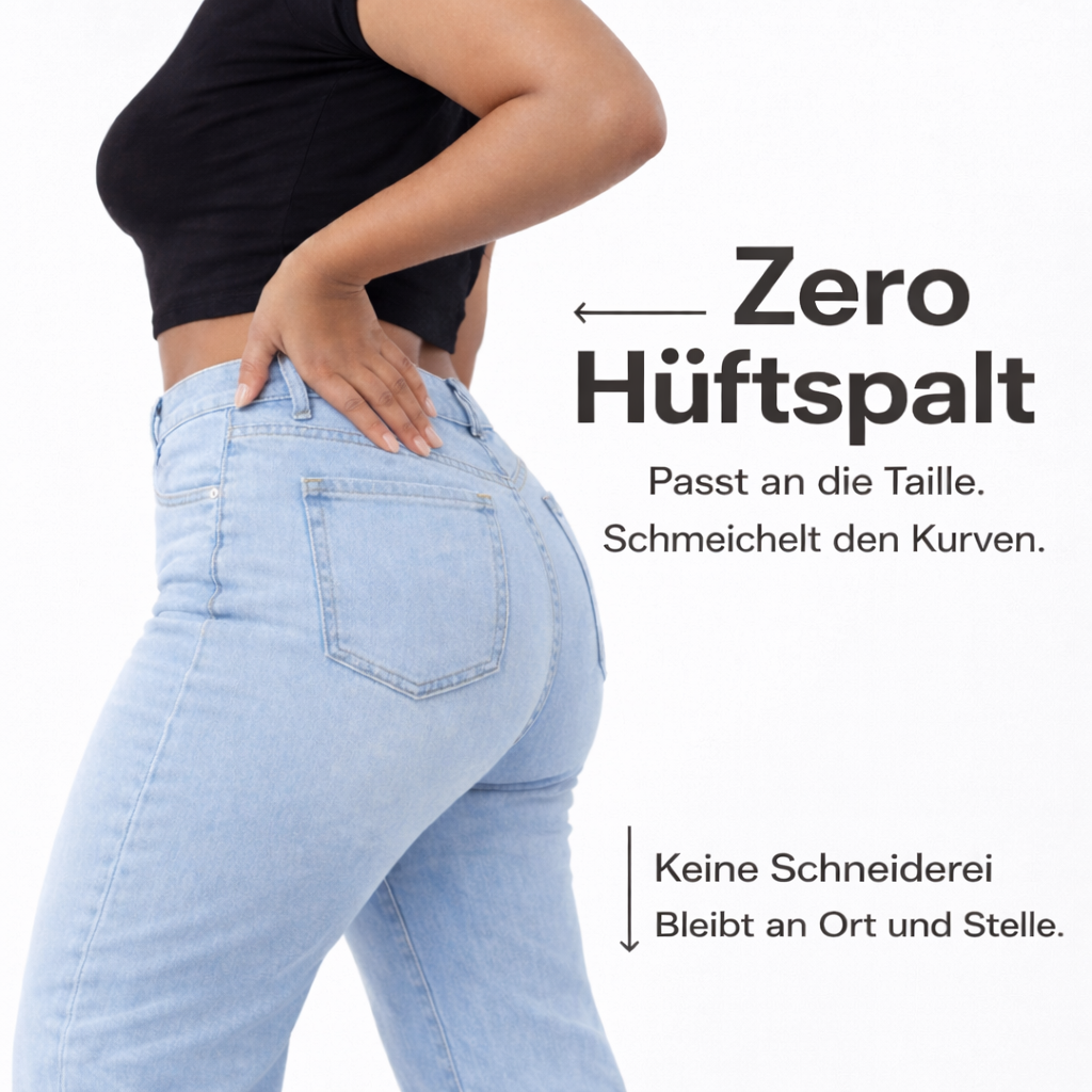 Snatchyfits™ BBL Wide Leg Jeans mit mittlerer Bundhöhe