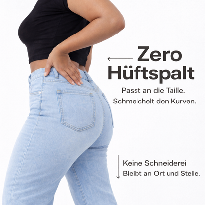 Snatchyfits™ BBL Wide Leg Jeans mit mittlerer Bundhöhe
