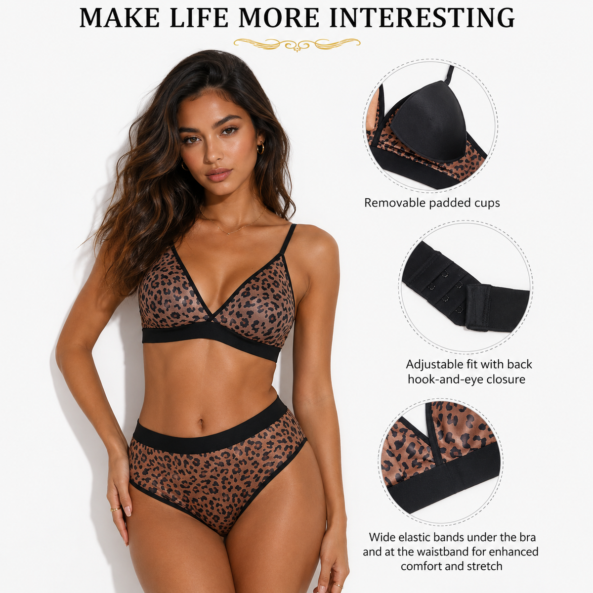 Snatchyfits™ Leopard Mesh Lingerie Set