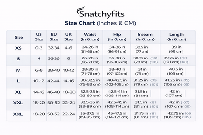 BBL Size Chart