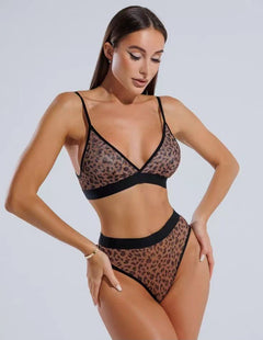 Snatchyfits™ Leopard Mesh Lingerie Set