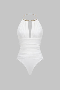 Snatchyfits™ Sleeveless Ruched Bodysuit