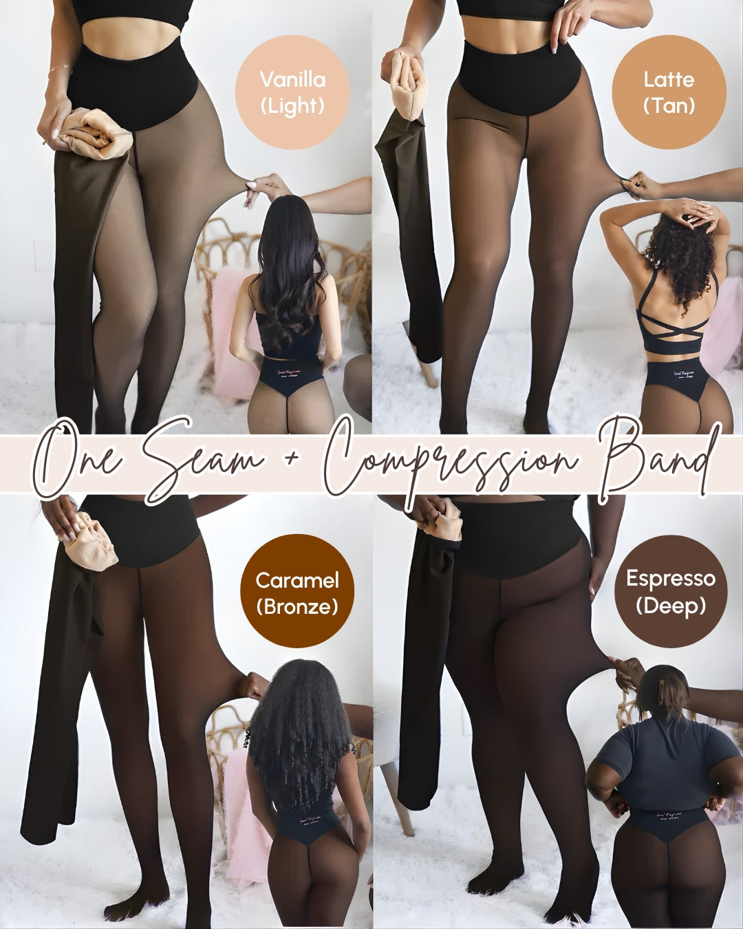 Snatchyfits™  One-Seam Sheer Fleece Leggings
