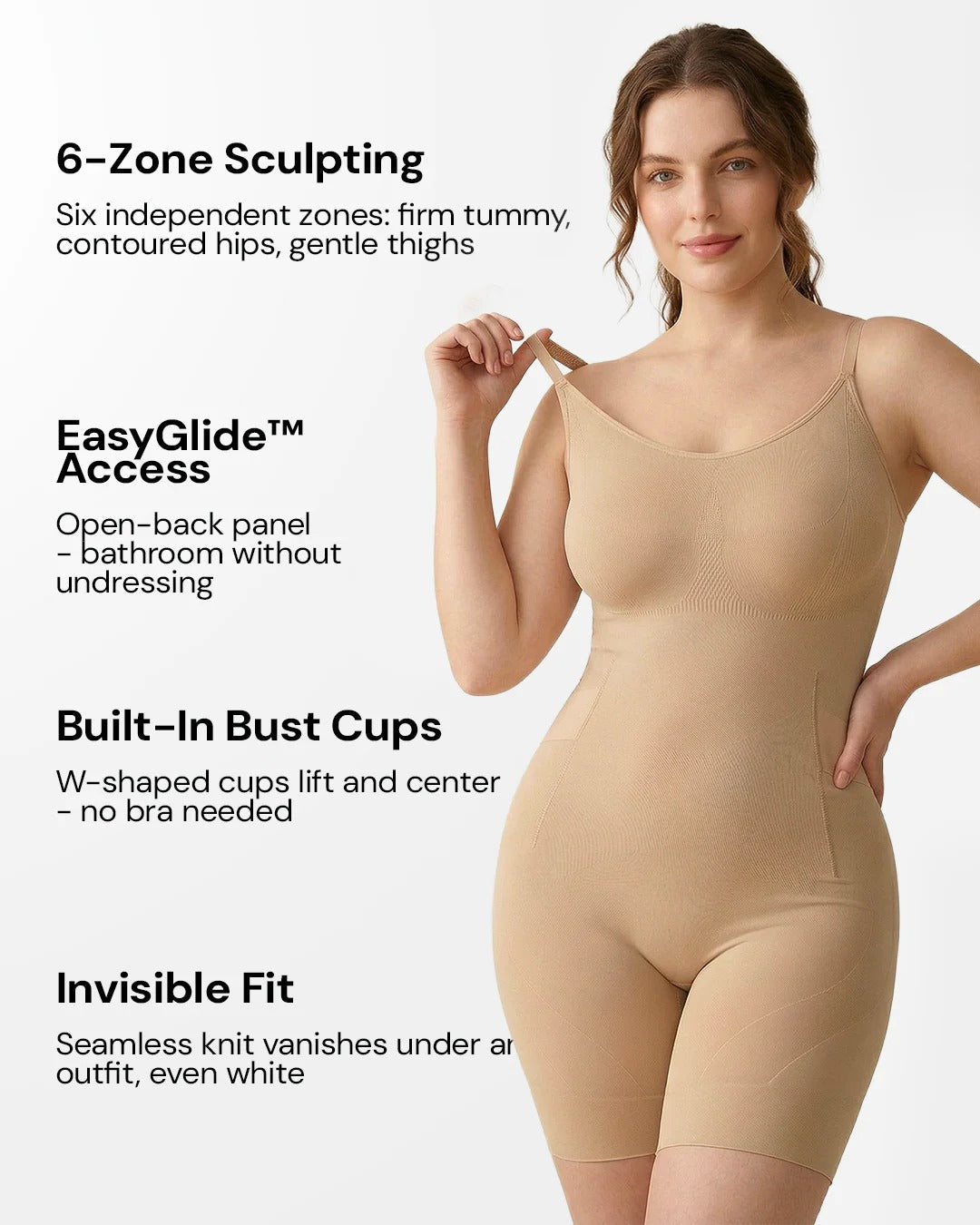 Snatchyfits™ EasyGlide Full Sculpt Bodysuit