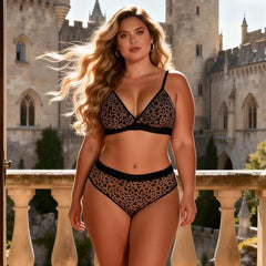 Snatchyfits™ Leopard Mesh Lingerie Set