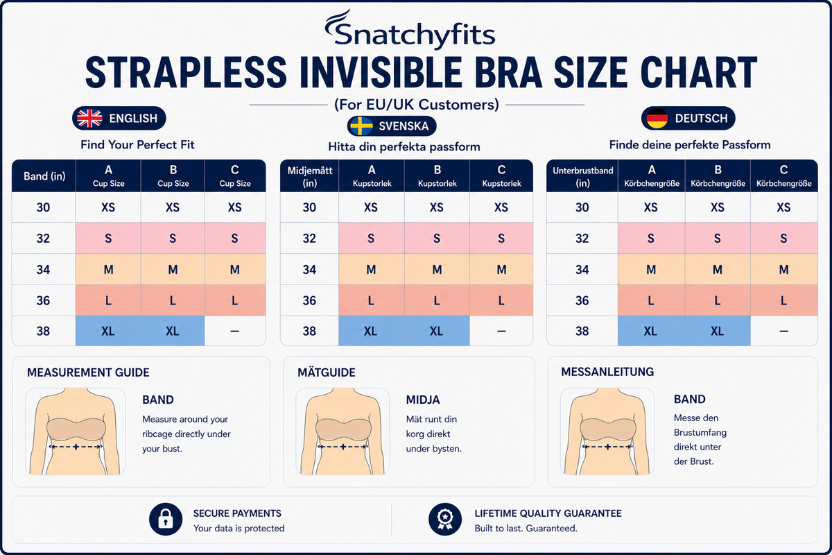 Snatchyfits™ Strapless Invisible Bra