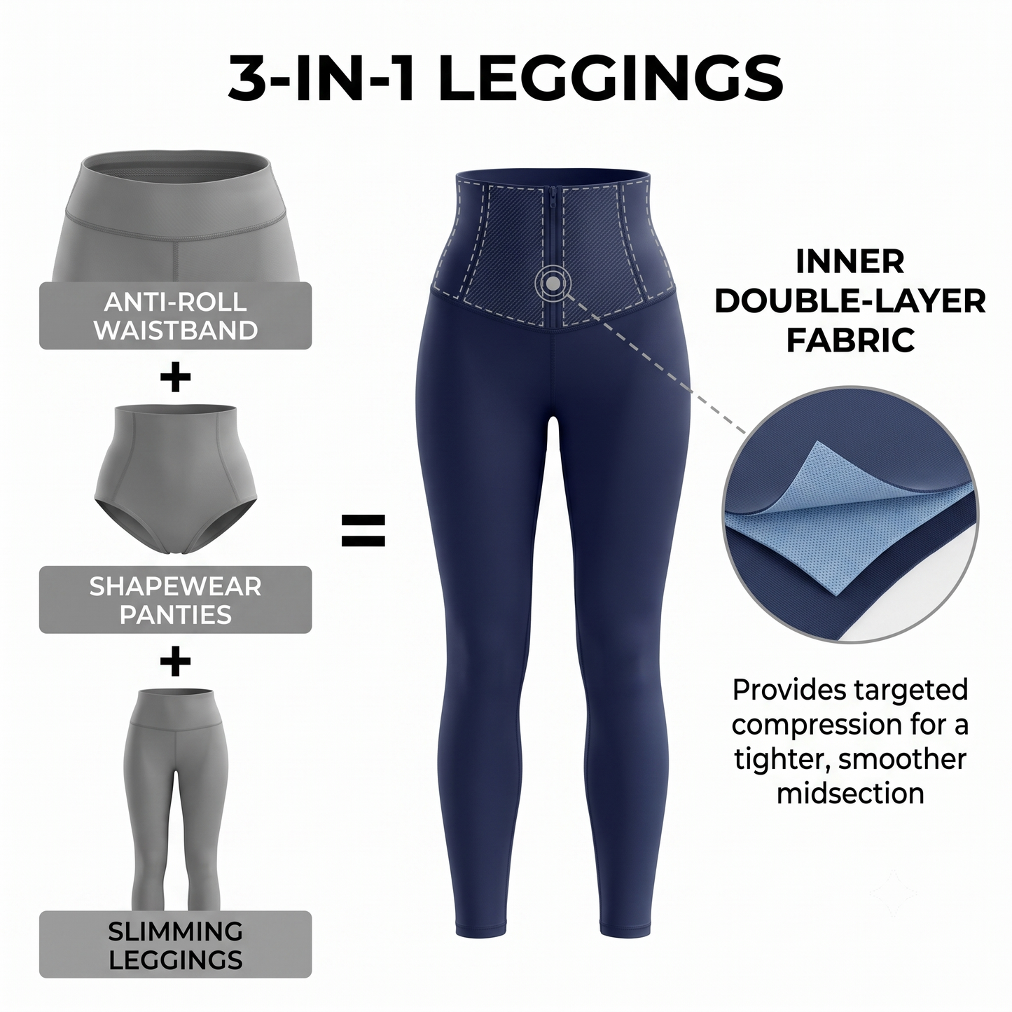 Snatchyfits™ AeroSlim High-Waisted Full-Length Shaping Leggings