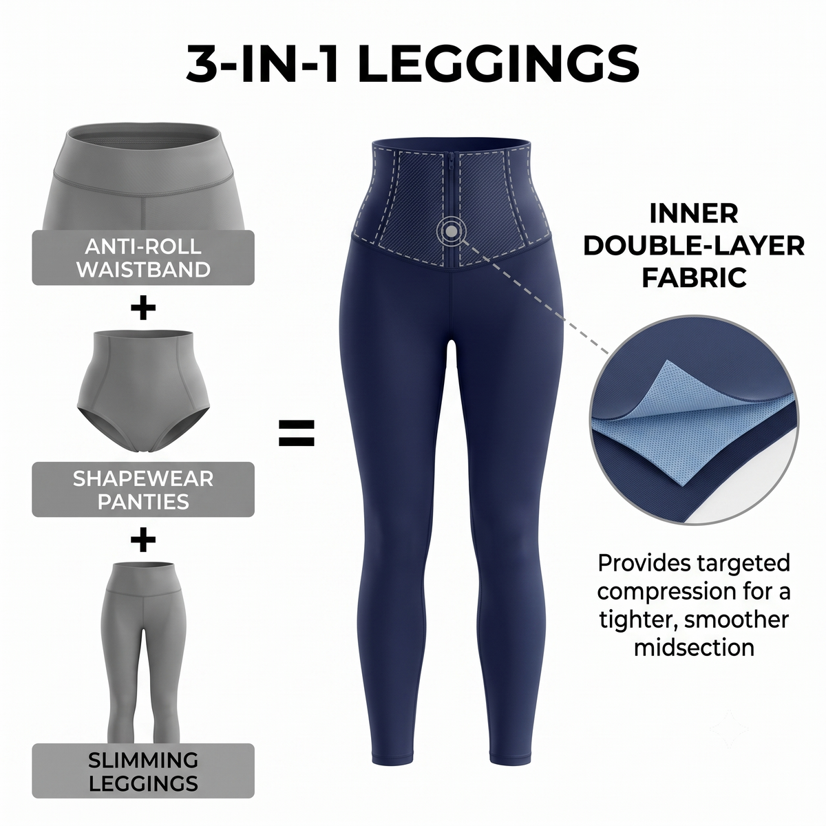 Snatchyfits™ AeroSlim High-Waisted Full-Length Shaping Leggings