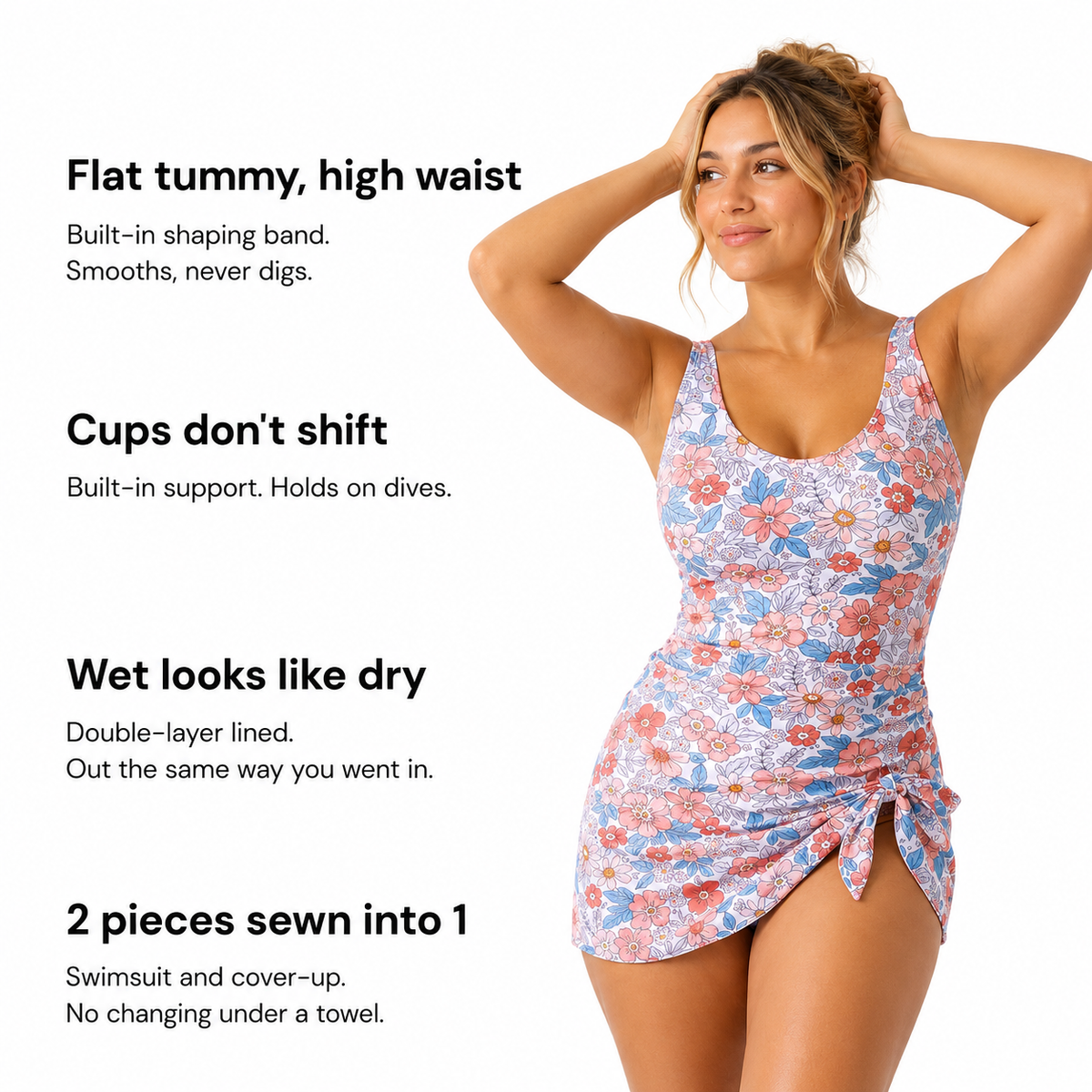 Snatchyfits™ 2-in-1 Sculpting Swim Dress