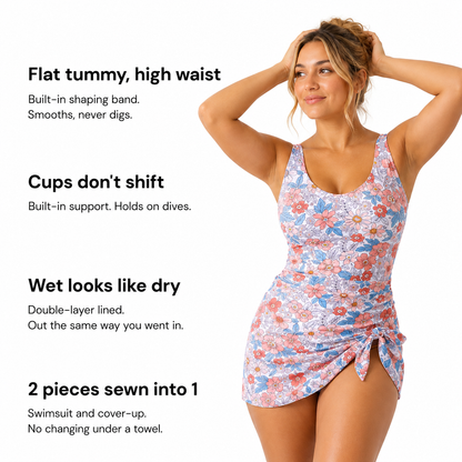 Snatchyfits™ 2-in-1 Sculpting Swim Dress